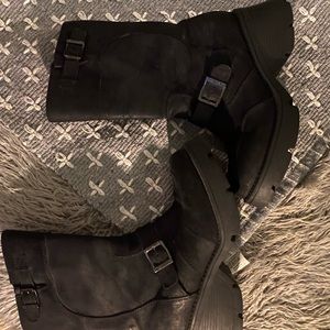 90s Harley Davidson Women's Black Boots